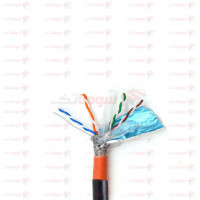 خرید کابل شبکه نگزنس Cat6 SFTP Outdoor حلقه 500 PE+PVC بدون تست تمام مس حلقه چوبی